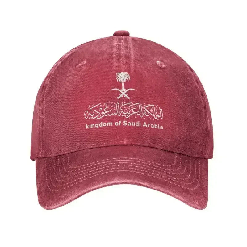 Custom Cotton Kingdom Of Saudi Arabia Baseball Cap Sun Protection